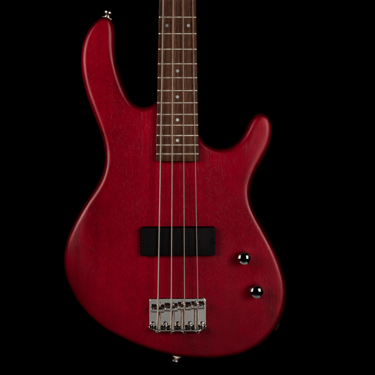 Cort Action Junior Short-Scale Bass - Open Pore Black Cherry