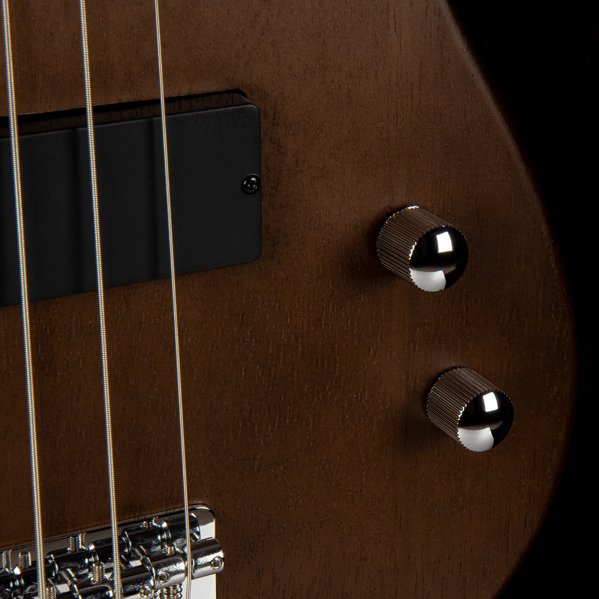 Cort Action Junior Short-Scale Bass - Open Pore Walnut