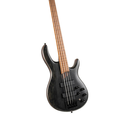 Cort B4 Element Fretless Bass - Open Pore Trans Black