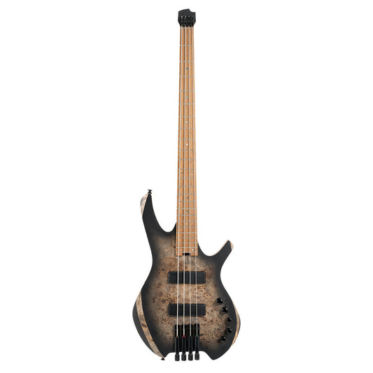 Cort Space 4 Headless Bass - Star Dust Black with Bag