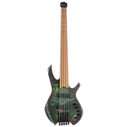 Cort Space 5 Headless 5-String Bass - Star Dust Green with Bag