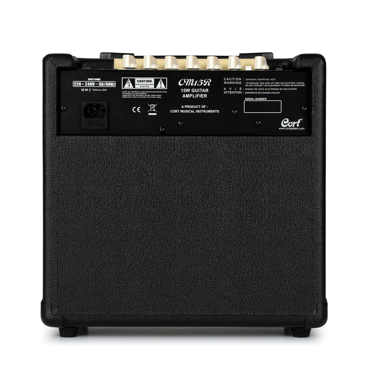 Cort CM15R Guitar Amp with Reverb - Black
