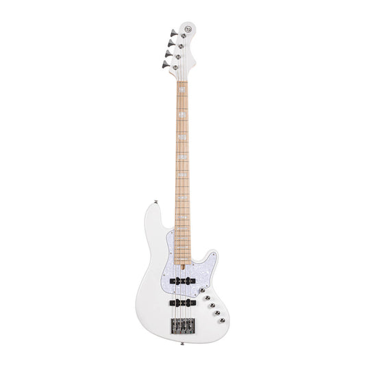 Cort Elrick NJS4 Bass - White with Case
