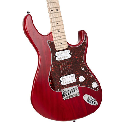 Cort G100 HH Electric Guitar - Open Pore Black Cherry