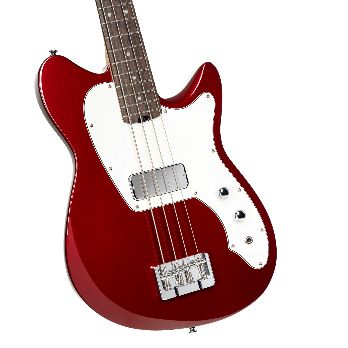 Cort Retro 304 Short-Scale Bass - Candy Apple Red with Bag