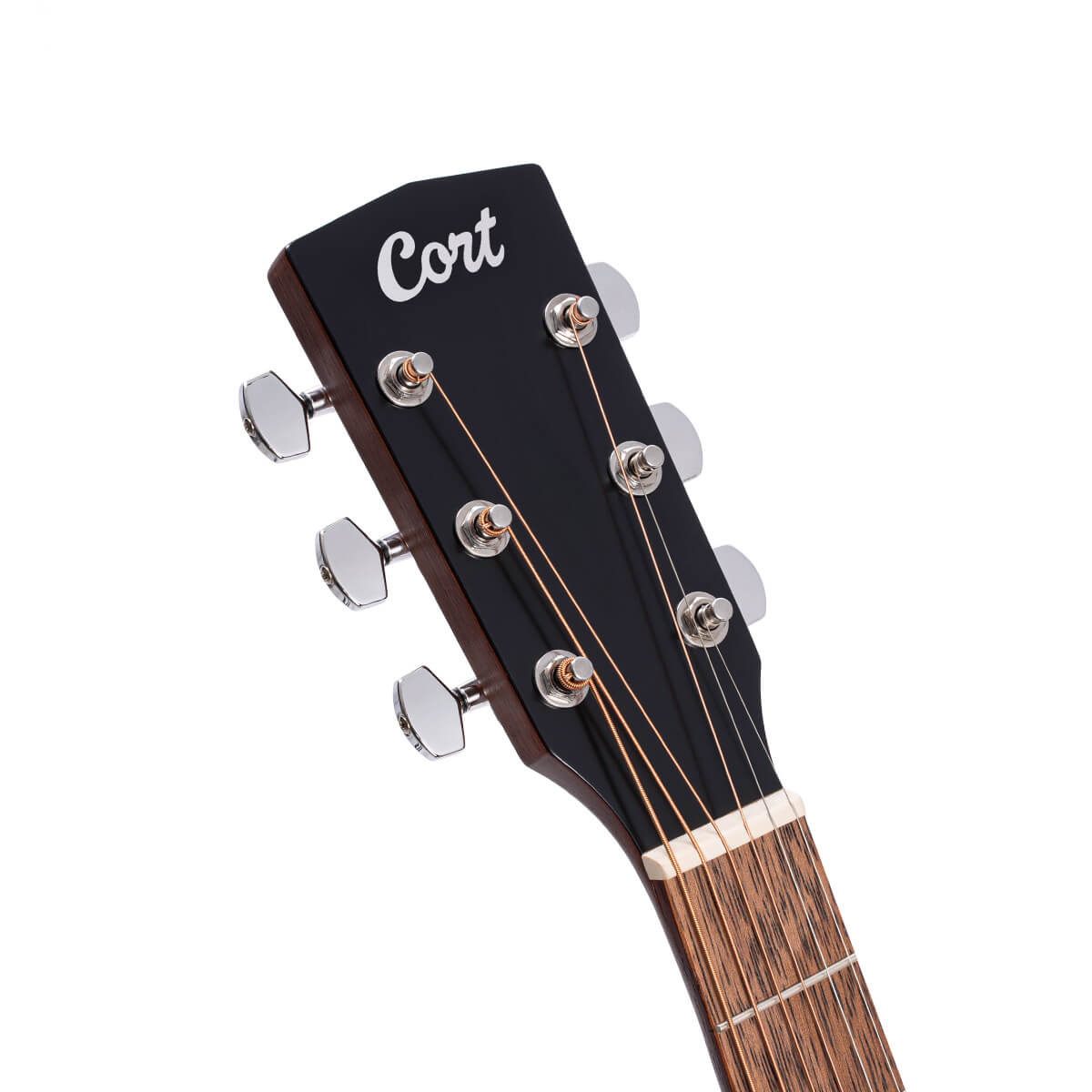 Cort AF510E Folk Electro-Acoustic - Black Satin with Bag