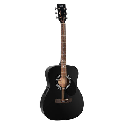 Cort AF510E Folk Electro-Acoustic - Black Satin with Bag