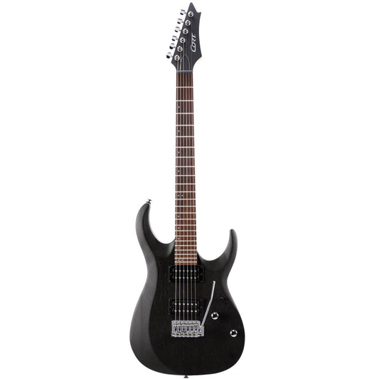 Cort X100 Electric Guitar - Open Pore Black