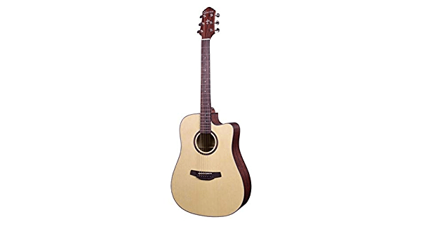 Crafter HD-100CE-OPN Dreadnought Steel String Acoustic Guitar, Satin Natural