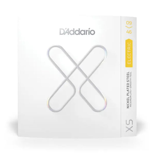 D'Addario XSE0946 Electric Guitar Strings – Super Light Top/Regular Bottom 9-46