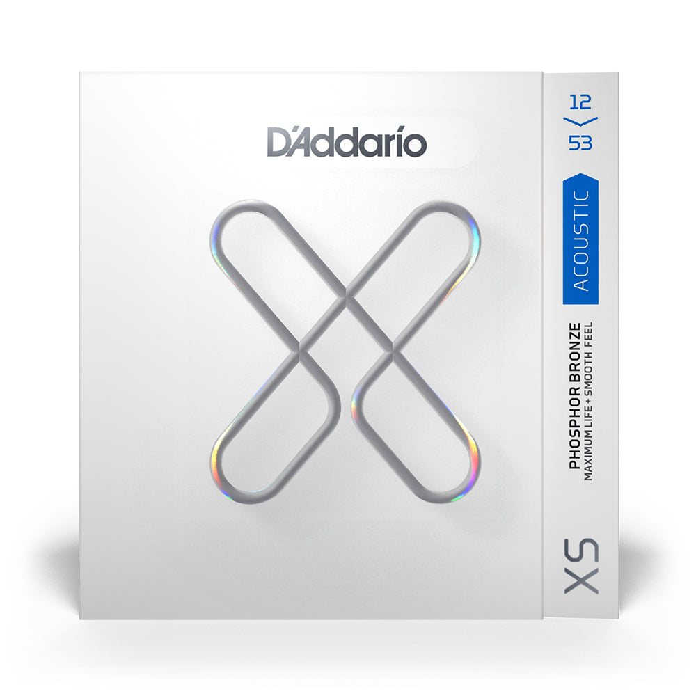 D'Addario XSAPB1253 Acoustic Guitar Strings – XS Phosphor Bronze Light 12-53