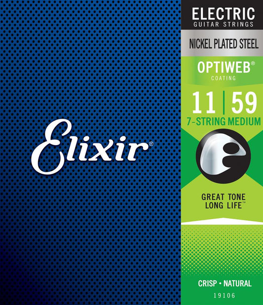 Elixir Optiweb 7-string Medium 11-59 electric strings