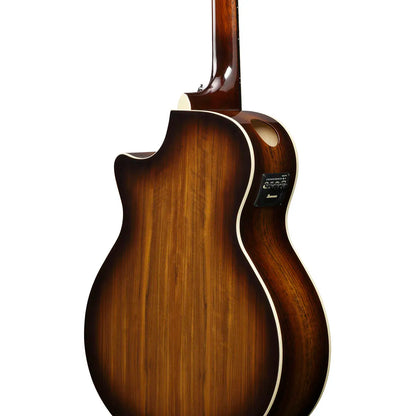Ibanez AE160 Acoustic Electric Guitar, Vintage Mahogany Sunburst High Gloss