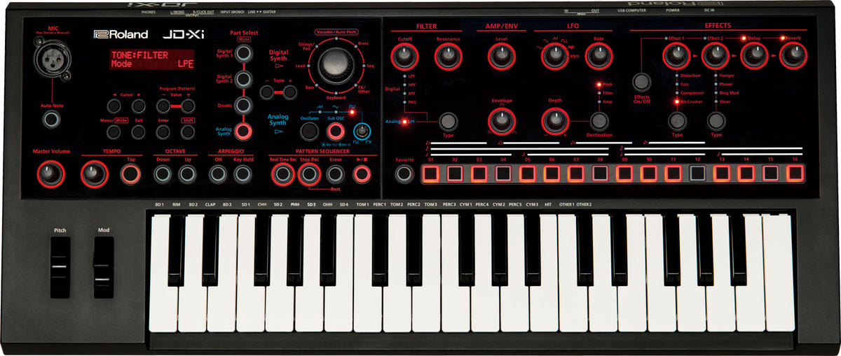 Roland JD-Xi 37-Key Analog/Digital Crossover Synthesizer