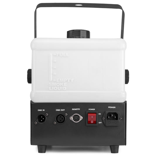 Beamz Rage1800 LED – 1800W DMX Smoke Machine w/ LED’s & Timer Controller