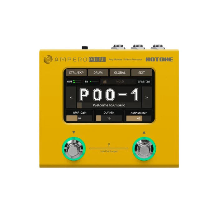 Hotone Ampero Mini MP-50 Multi Effects Pedal - Marigold