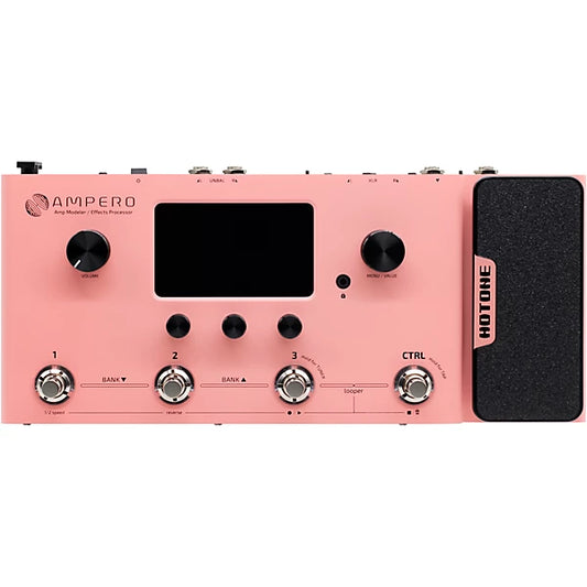 Hotone Ampero MP-100 Amp Modeler and Effects Processor - Pink