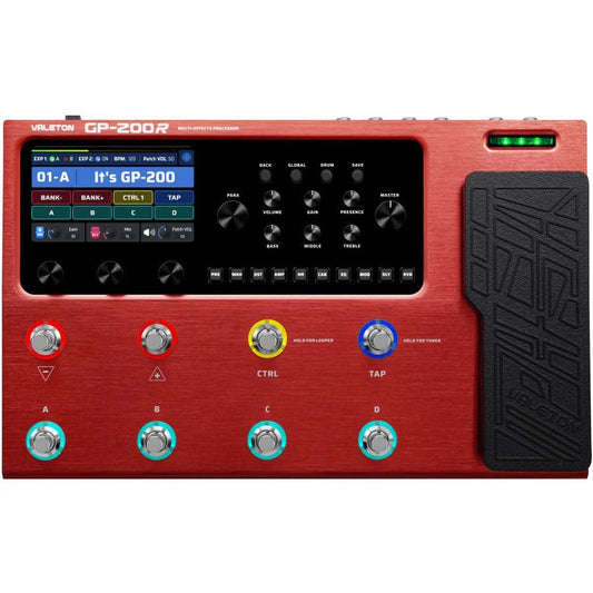 Valeton GP-200R Multi-Effects Pedal - Red