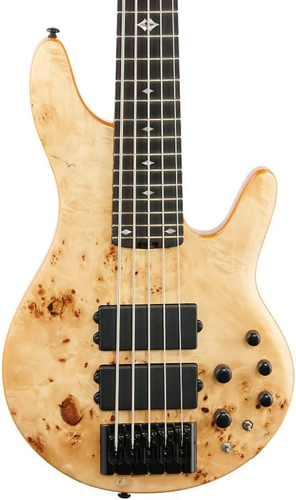 Michael Kelly Pinnacle 5 - 5 String Bass Guitar In Natural Burl