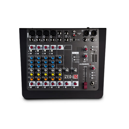 Allen & Heath ZED1002 - 10 Channel Analog Mixer w/ USB | Allen & Heath Analog Mixer for Live Sound & Studio