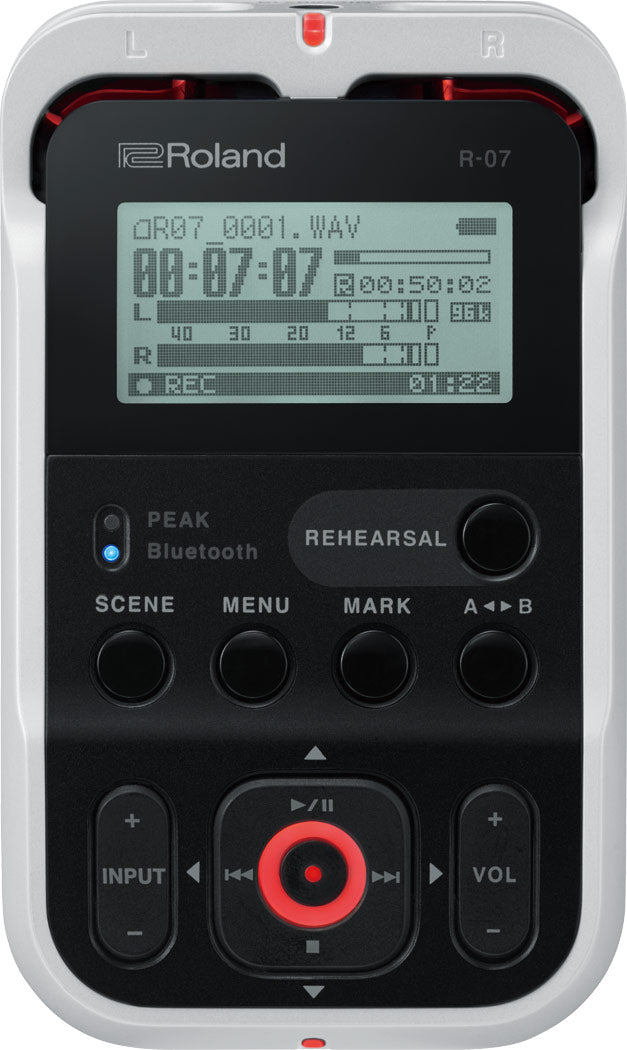 Roland R-07 Handheld Recorder - White