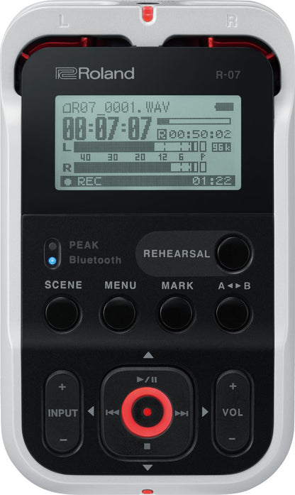 Roland R-07 Handheld Recorder - White