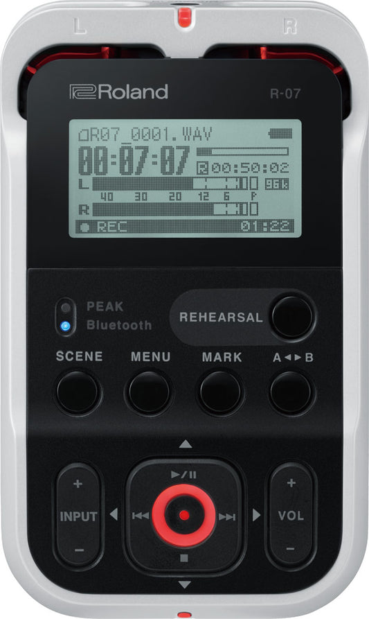 Roland R-07 Handheld Recorder - White