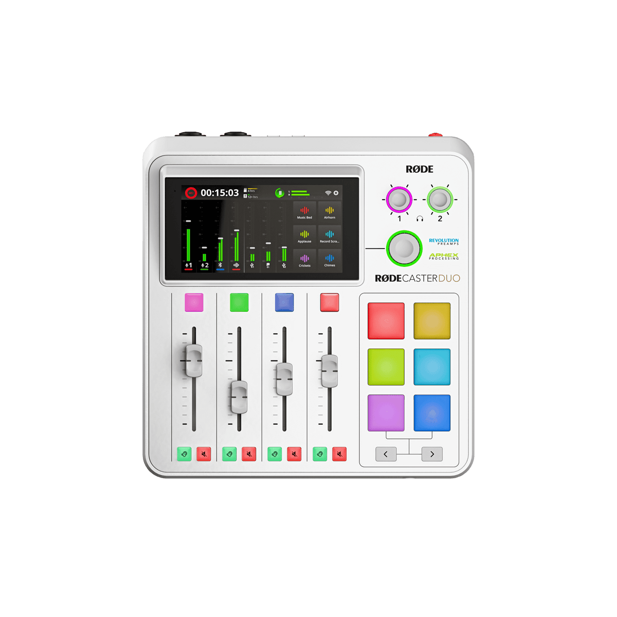 RODE RODECaster Duo Podcast Production Studio - White