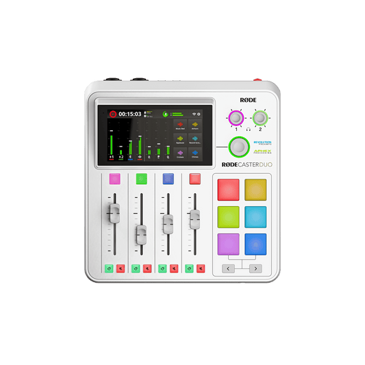 RODE RODECaster Duo Podcast Production Studio - White