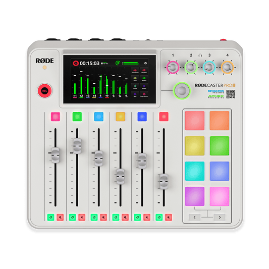 RODE RODECaster Pro II Podcast Production Studio - White