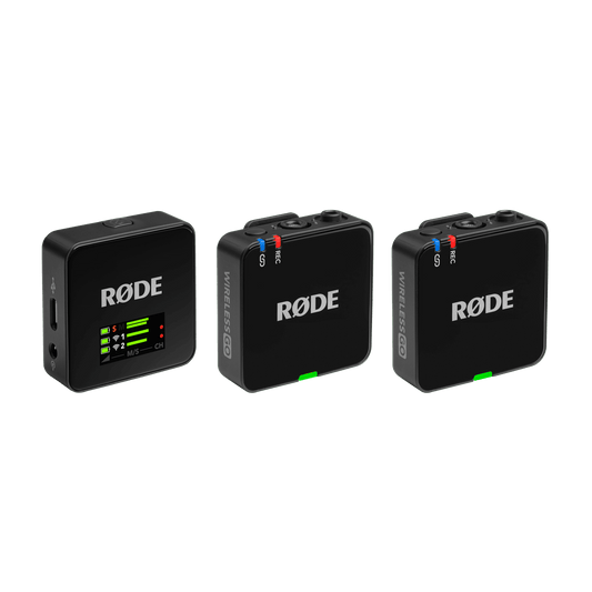 RODE Wireless GO (Gen 3) Dual-Channel Wireless Microphone System - Black