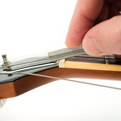 Music Nomad 6-Piece Electric Guitar Diamond Coated Nut File Set - Super Light Strings