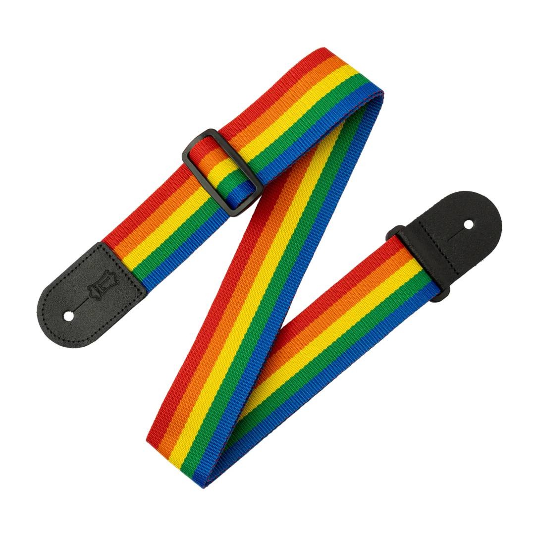 Levy's Single Tone Series Polypropylene Guitar Strap - Rainbow
