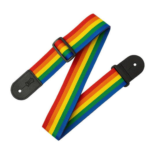 Levy's Single Tone Series Polypropylene Guitar Strap - Rainbow