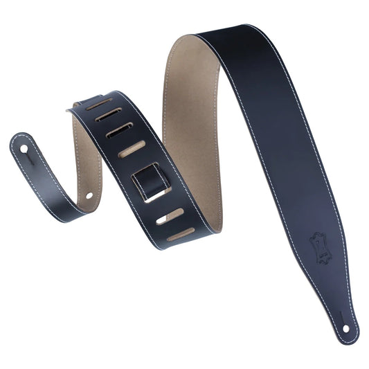 Levy's DM17 Genuine Leather Guitar Strap - Black