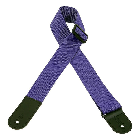 Levy's Single Tone Series Polypropylene Guitar Strap - Purple