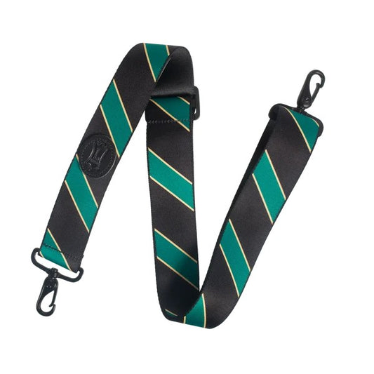 Levy's MCS-005 Polyester Case Strap - Black and Green Stripes