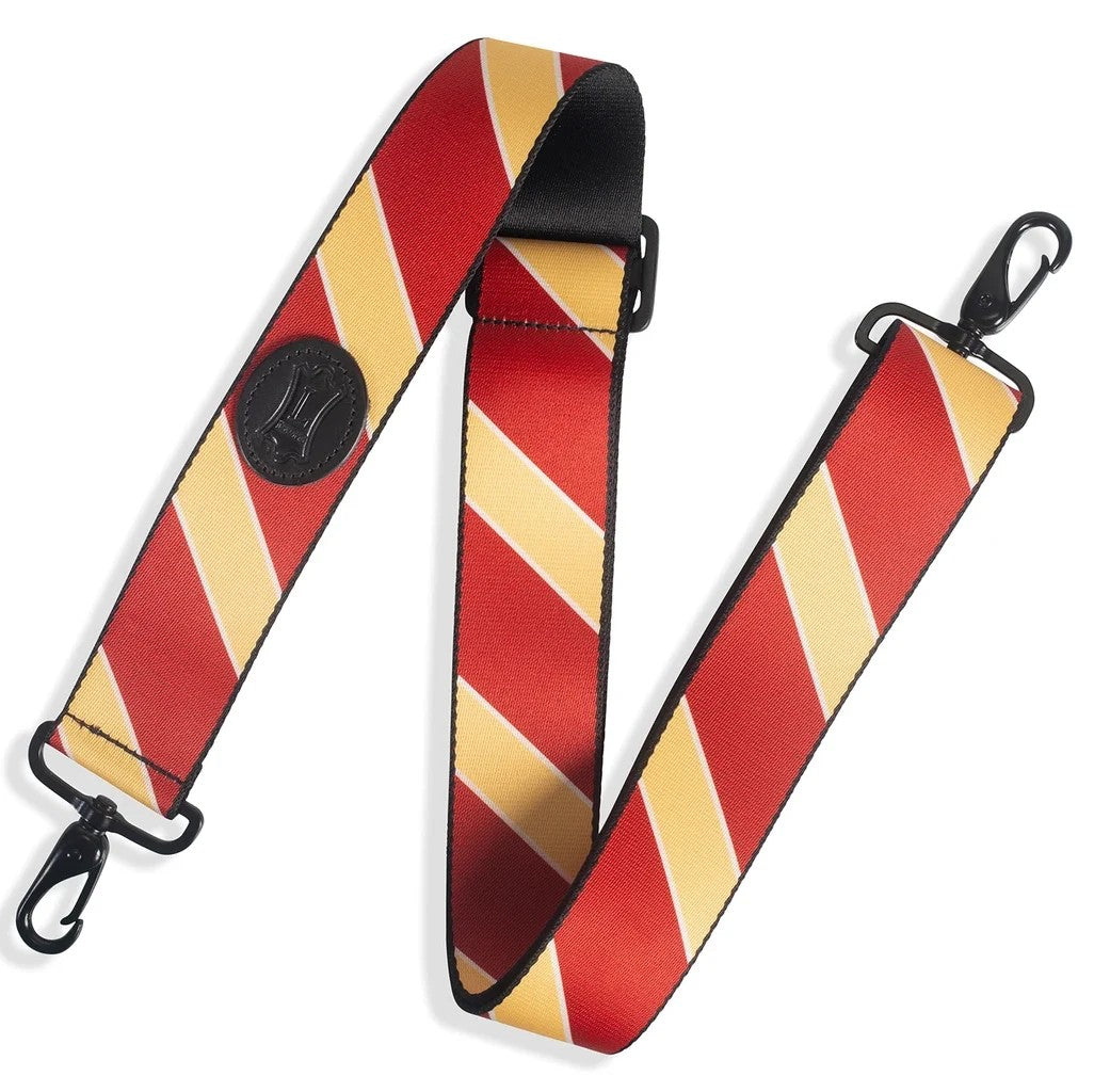 Levy's MCS-001 Polyester Case Strap - Maroon and Yellow Stripes