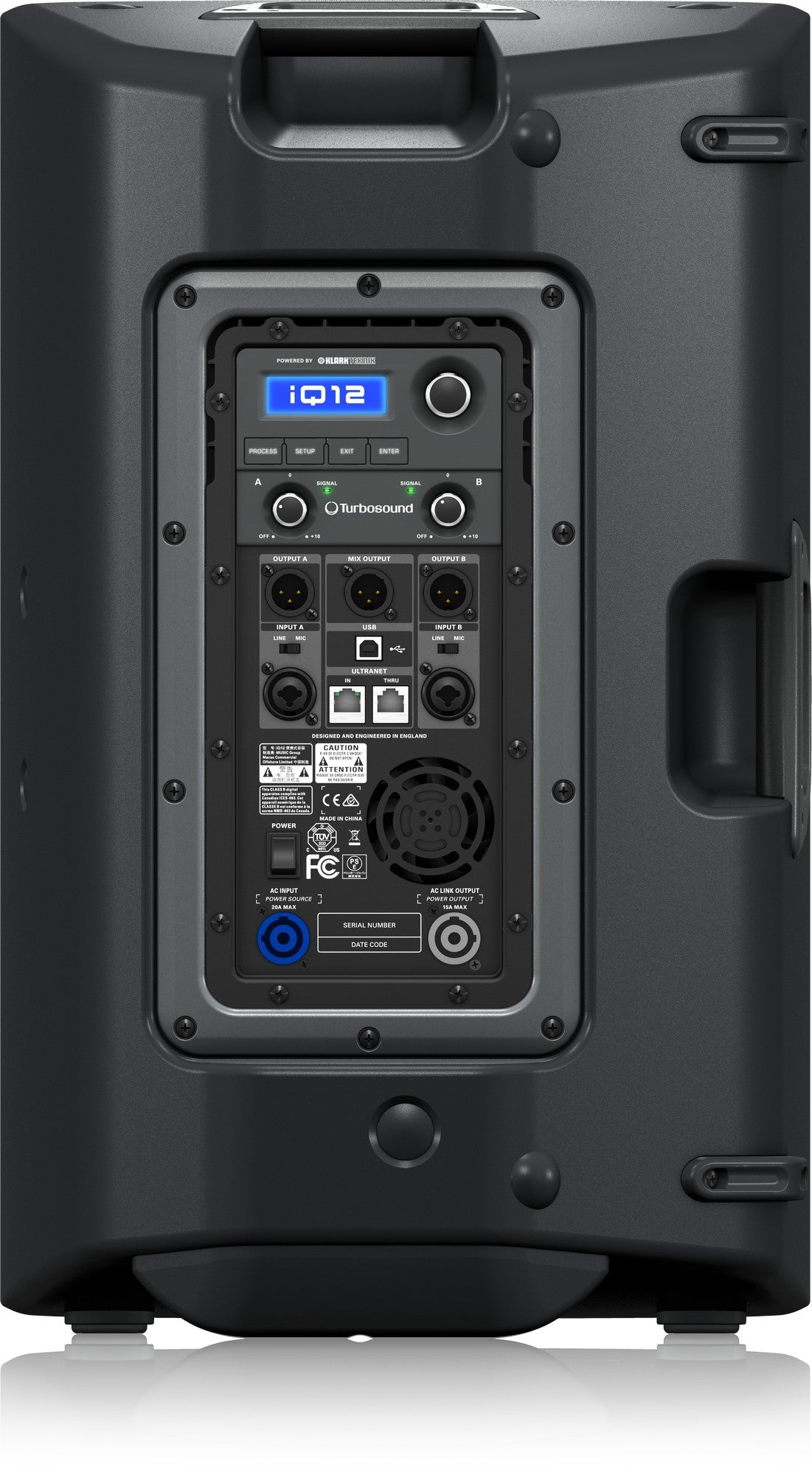 Turbosound iQ12 2500W 12" Active PA Speaker