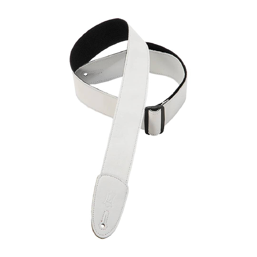 Levy's M7GP-WHT Garment Leather Guitar Strap - White