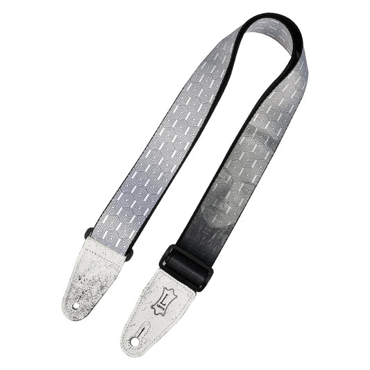 Levy's Optical Illusion Guitar Strap - Black and White Robot