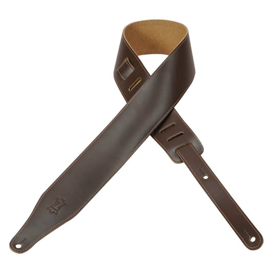 Levy's DM17 Genuine Leather Guitar Strap - Dark Brown