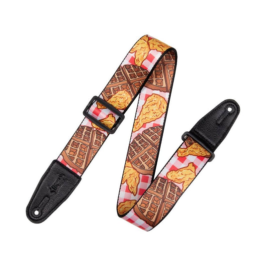 Levy's MPD2 Polyester Guitar Strap - Chicken and Waffles