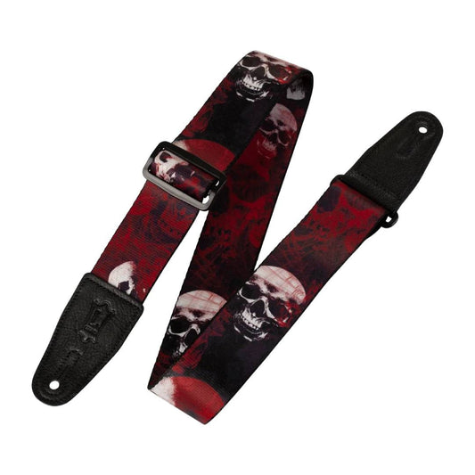 Levy's MPS2 Polyester Guitar Strap - Blood Red