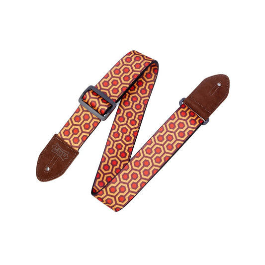 Levy's MP2-007 Polyester Guitar Strap Suede Ends - Hex