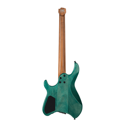 Cort Space G6MS Headless Guitar - Semi Gloss Turquoise with Bag