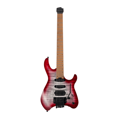 Cort Space G6TR Headless Guitar - Semi Gloss Lava with Bag
