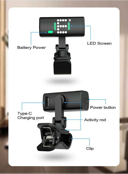Swiff Audio A10R Rechargeable Clip-On-Tuner