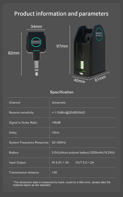 Swiff Audio WX503 Rechargeable Wireless System