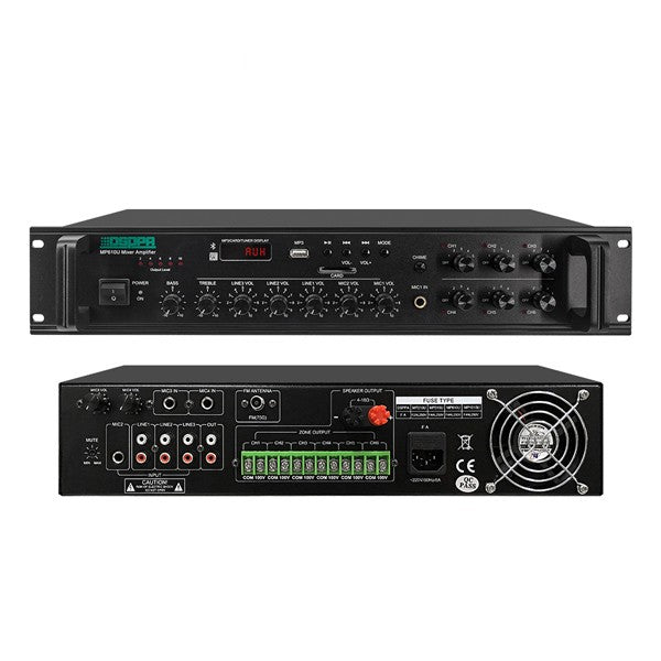 DSPPA MP610U 250W 6-Zone Paging Mixer Amplifier